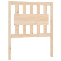 Bed Headboard White 155.5x4x100 cm Solid Wood Pine