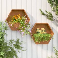 Wall Planters 2 pcs Rusty...