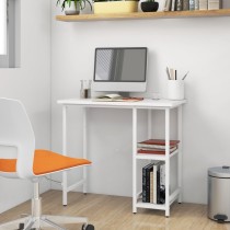 Computertisch Schwarz 80x40x72 cm MDF und Metall