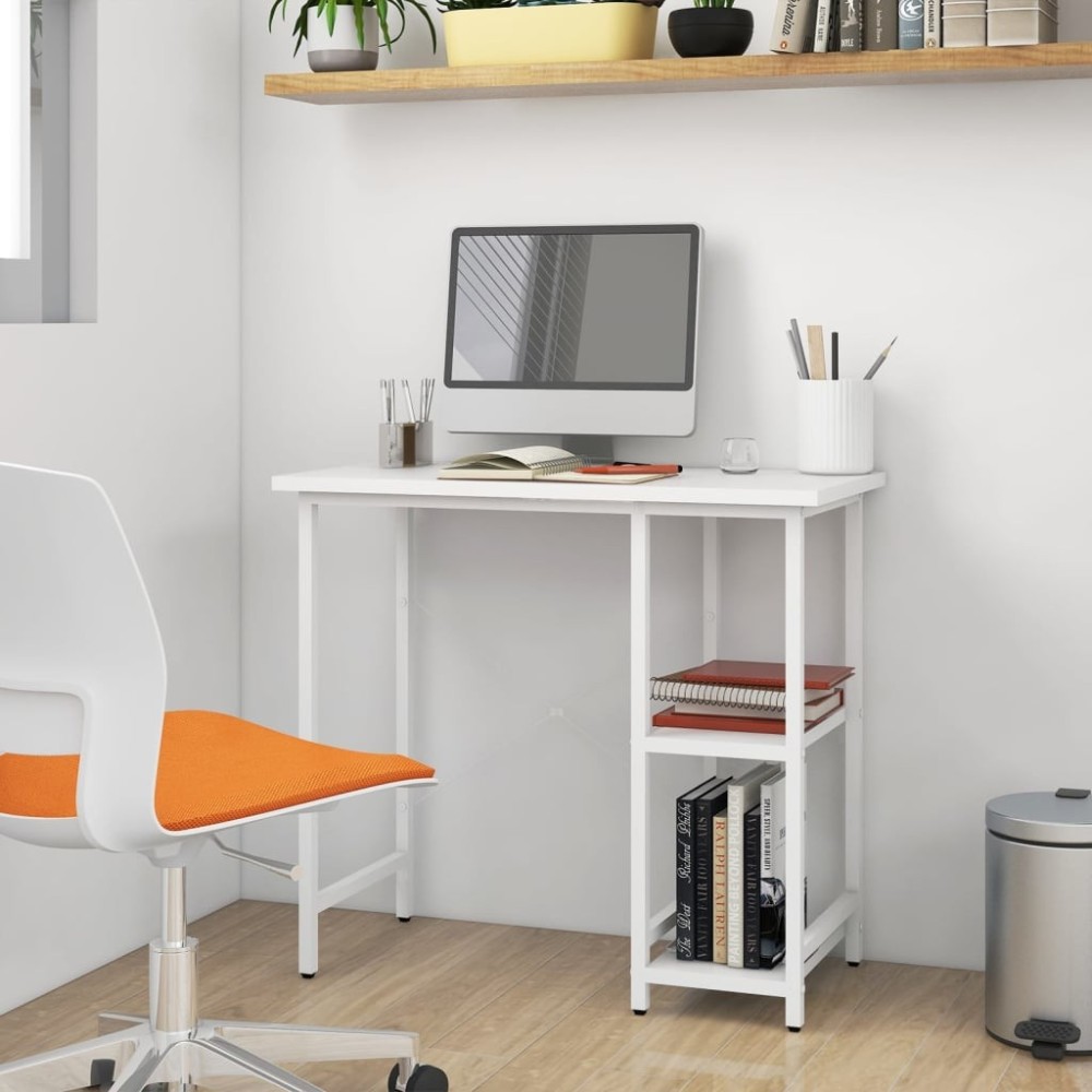 Computertisch Schwarz 80x40x72 cm MDF und Metall