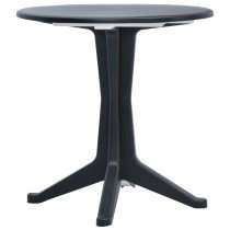 Gartentisch Anthrazit 70 cm Kunststoff