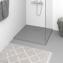 Shower Base Tray SMC Grey 90x80 cm