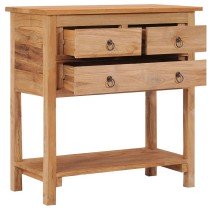 Sideboard 78x35x80 cm Massivholz Teak
