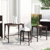 Nesting Tables 3 pcs Brown...