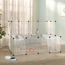Small Animal Cage Black 143x107x93 cm PP and Steel