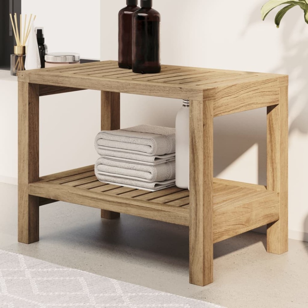 Badezimmer-Beistelltisch 60x30x45 cm Massivholz Teak