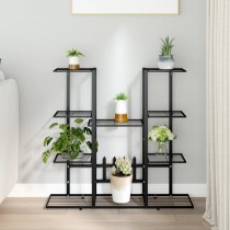 Flower Stand 94.5x25x89 cm Black Iron