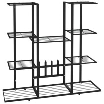 Flower Stand 94.5x25x89 cm Black Iron