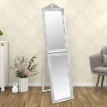 Free-Standing Mirror White 50x200 cm
