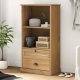 Bookcase VIGO White 60x35x114.5 cm Solid Wood Pine