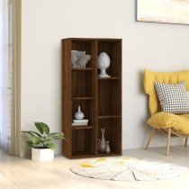 Book Cabinet Concrete Grey 50x25x106 cm Engineered Wood