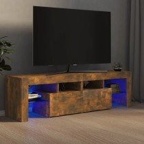 TV-Schrank mit LED-Beleuchtung Grau 140x36,5x40 cm