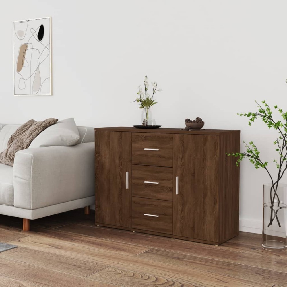 Sideboard White 91x29.5x65 cm Engineered Wood