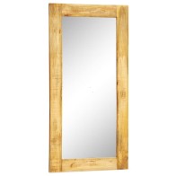 Wall Mirror with Solid Wood...