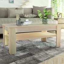 Coffee Table Engineered Wood 110x65x48 cm White