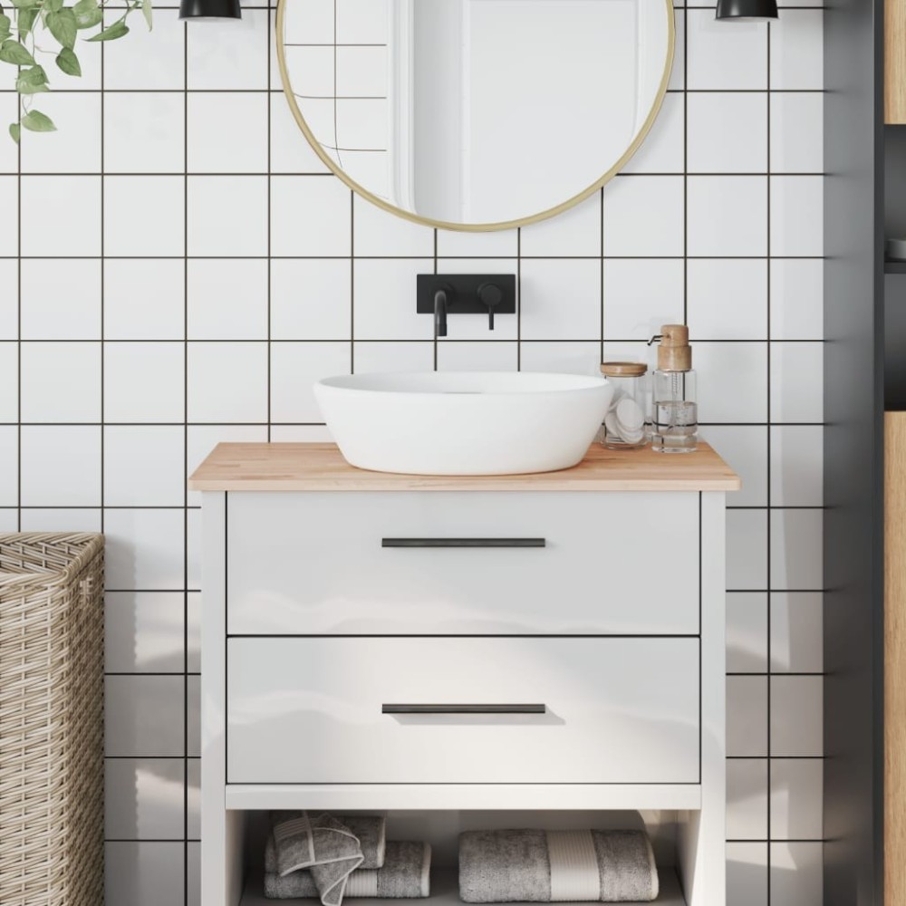 Bathroom Countertop 60x40x4 cm Solid Wood Beech