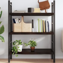 Wall Shelf Light Brown 200x50x(2-4) cm Treated Solid Wood Oak