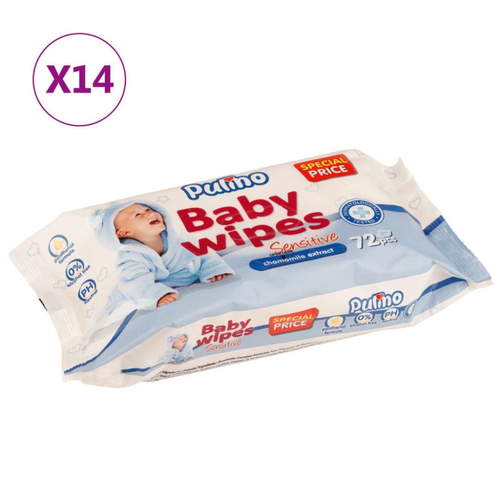 Baby Wipes 14 Packs 1008 Wipes