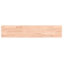 Wall Shelf 80x20x1.5 cm Solid Wood Beech