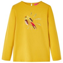 Kids' T-shirt with Long Sleeves Dark Orange 140