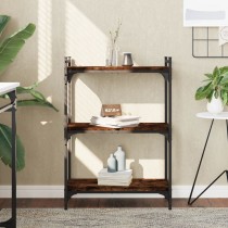 Bookcase 6-Tier Brown Oak 60x30x188 cm Engineered Wood