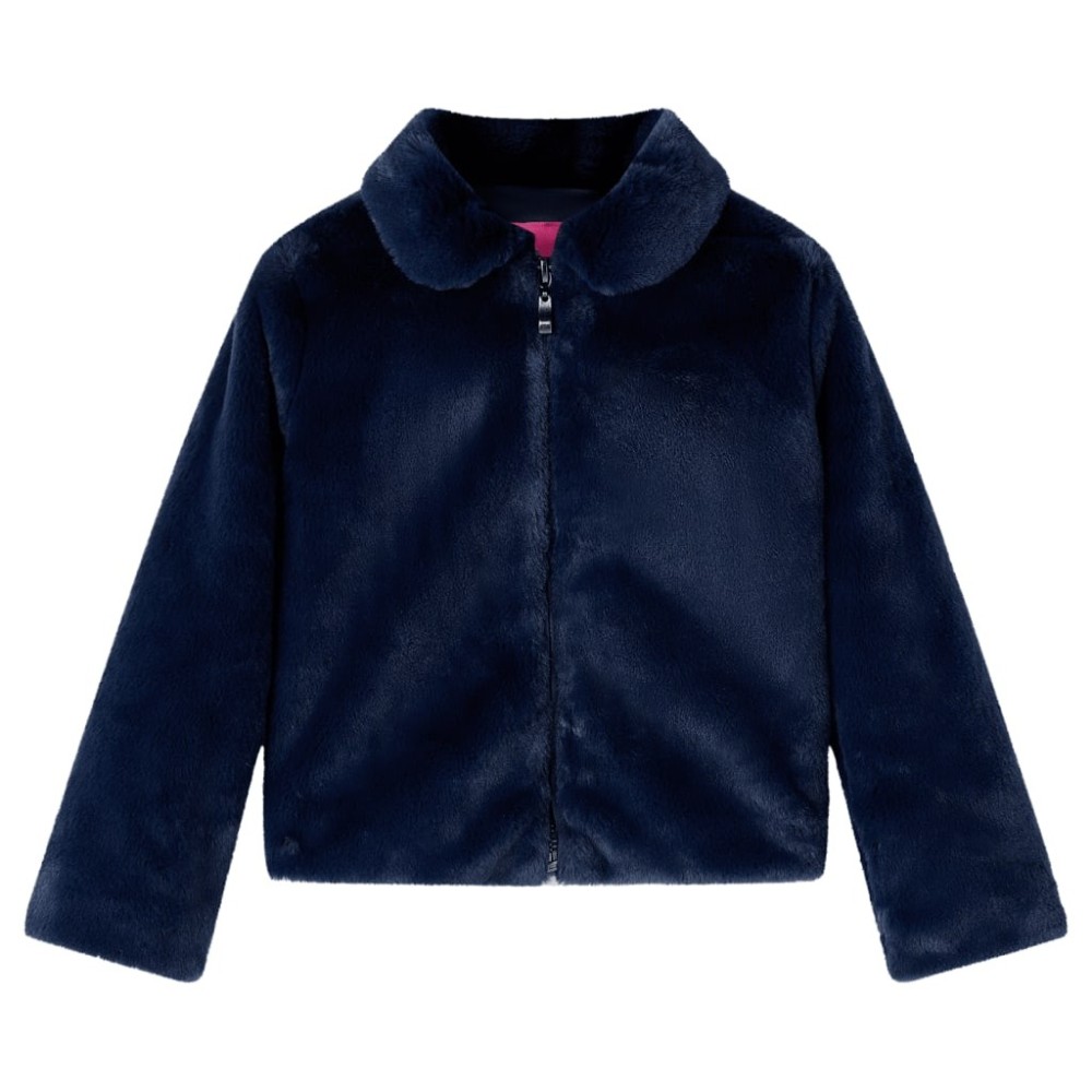 Kids' Coat Faux Fur Pink 140