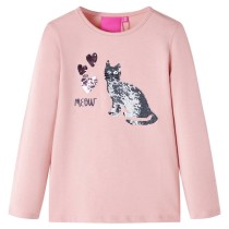 Kids' T-shirt with Long Sleeves Ecru 128