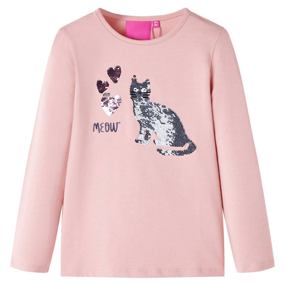 Kids' T-shirt with Long Sleeves Ecru 128
