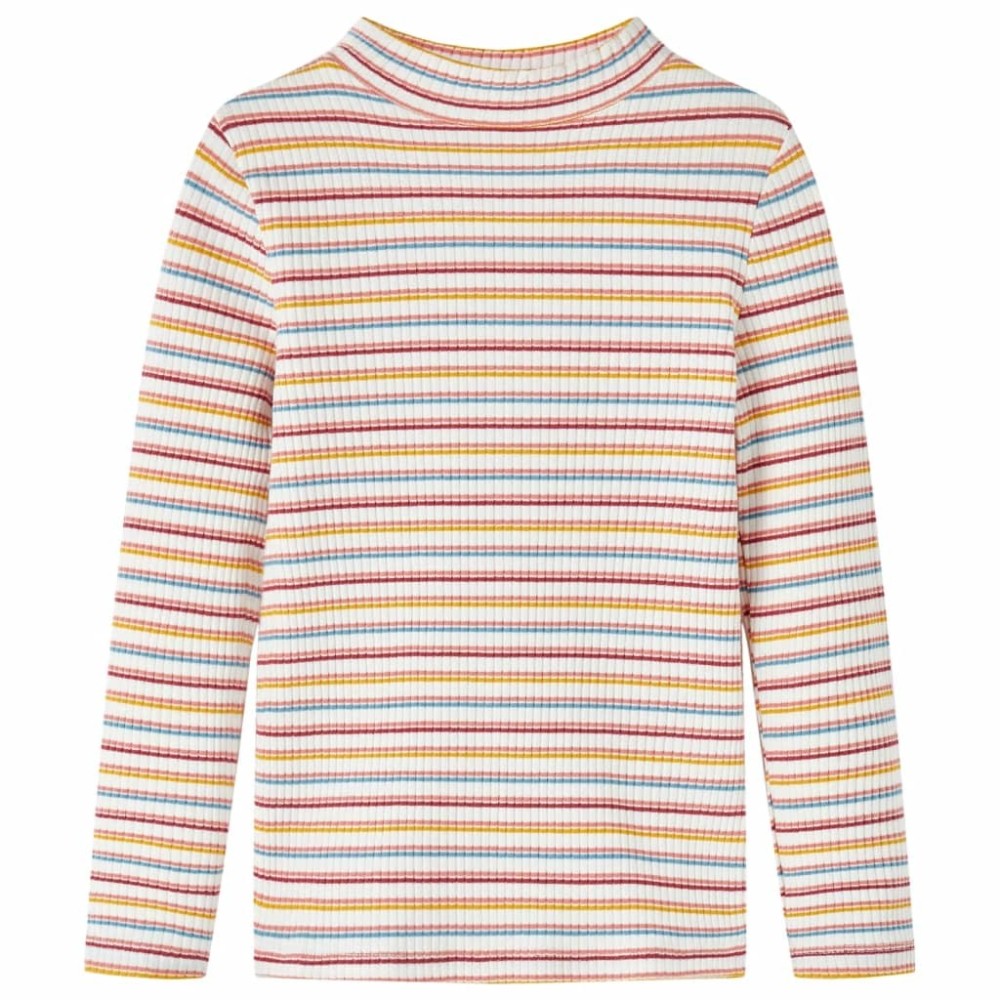 Kids' T-shirt with Long Sleeves Mock Turtleneck Ochre 140