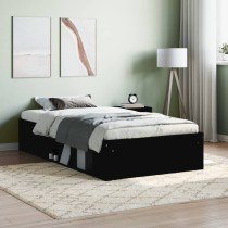 Bed Frame Smoked Oak 135x190 cm Double