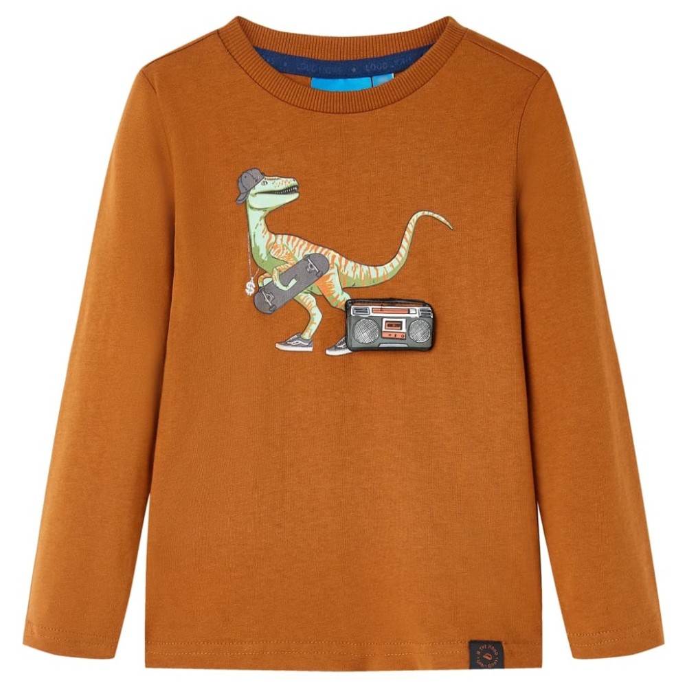 Kids' T-shirt with Long Sleeves Medium Blue 116