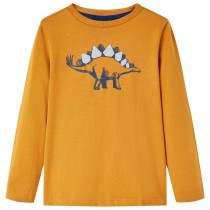 Kids' T-shirt with Long Sleeves Dark Red 128