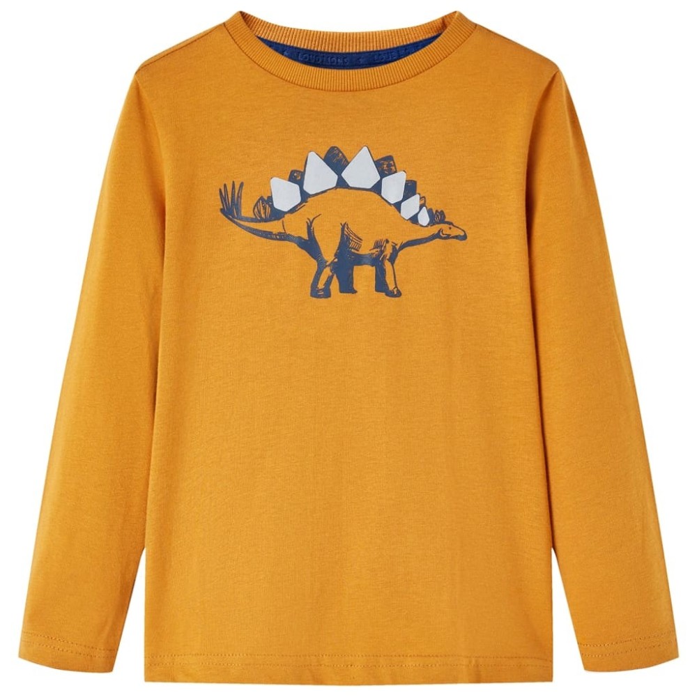 Kids' T-shirt with Long Sleeves Dark Red 128