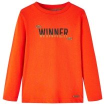 Kinder-Langarmshirt Hellorange 92