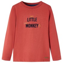 Kids' T-shirt with Long Sleeves Dark Khaki 128