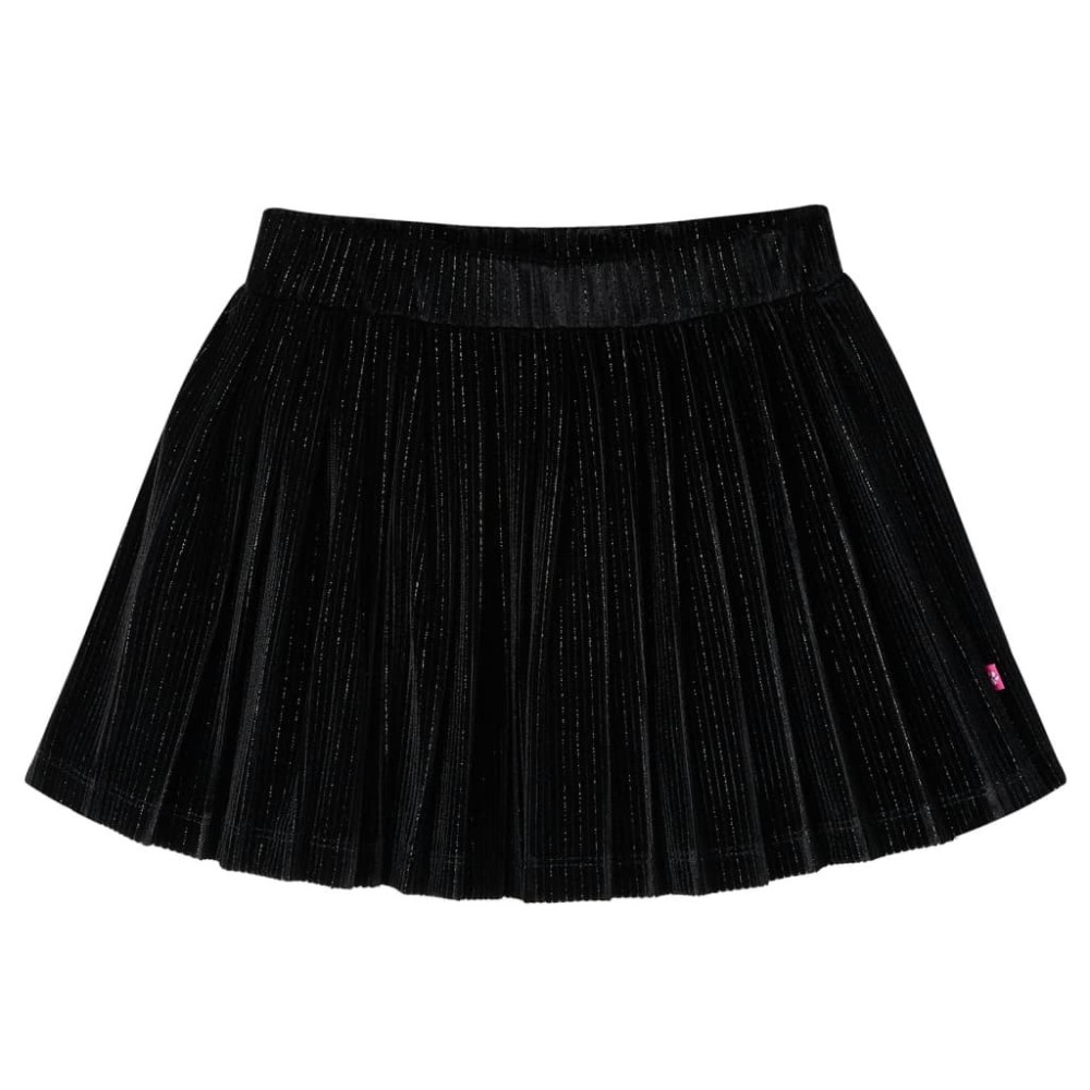 Kids' Pleated Skirt with Lurex Black 104