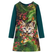 Kids' Dress with Long Sleeves Navy 116
