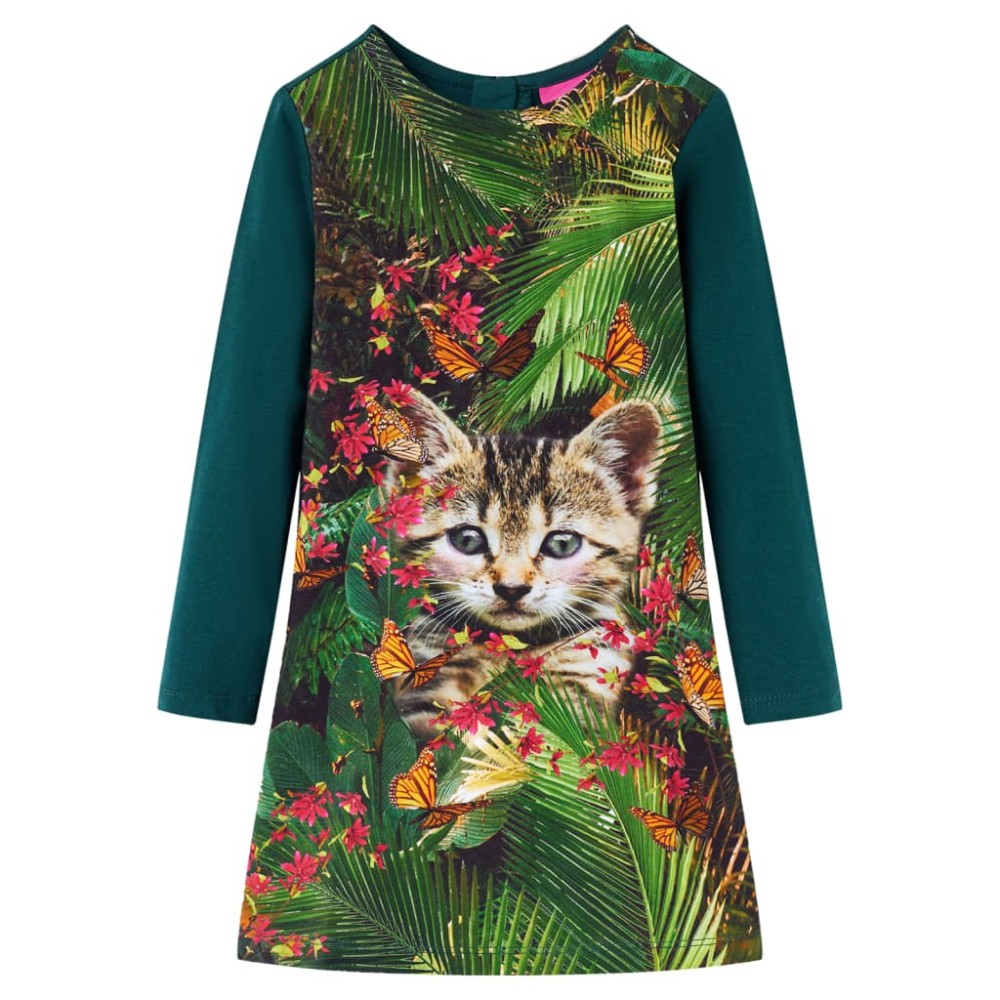 Kids' Dress with Long Sleeves Navy 116