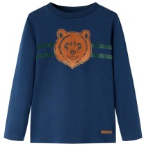 Kids' T-shirt with Long Sleeves Dark Orange 140