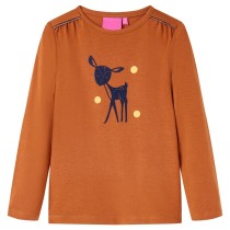 Kids' T-shirt with Long Sleeves Bright Pink 128