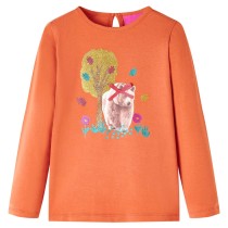 Kids' T-shirt with Long Sleeves Ecru 92