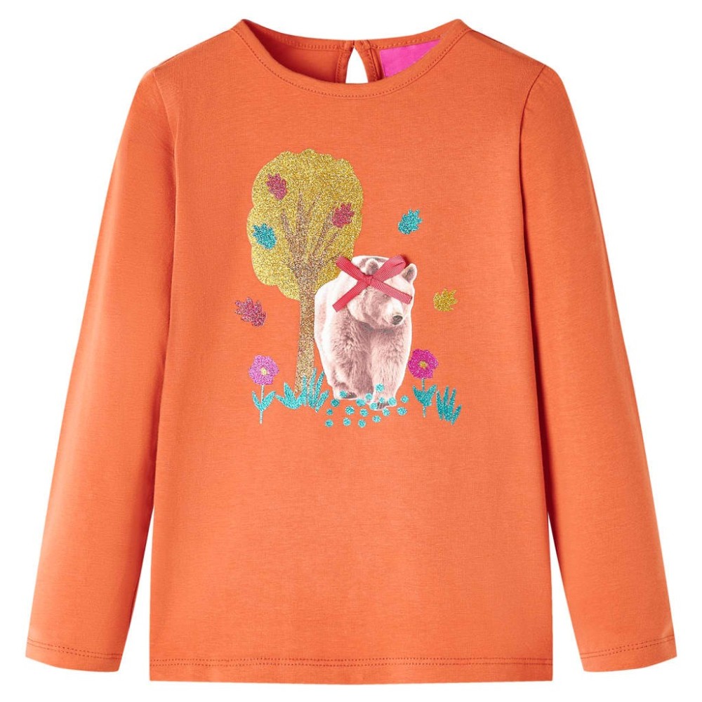 Kids' T-shirt with Long Sleeves Ecru 92