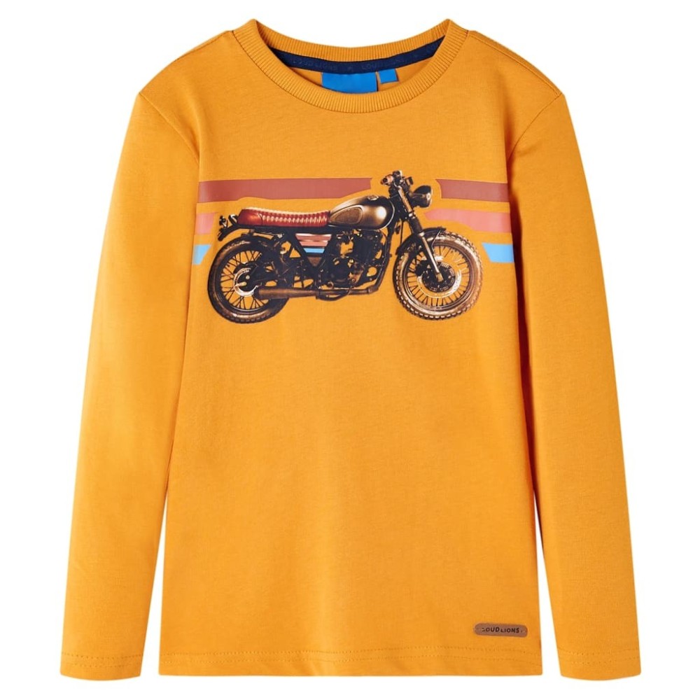 Kids' T-shirt with Long Sleeves Green 128