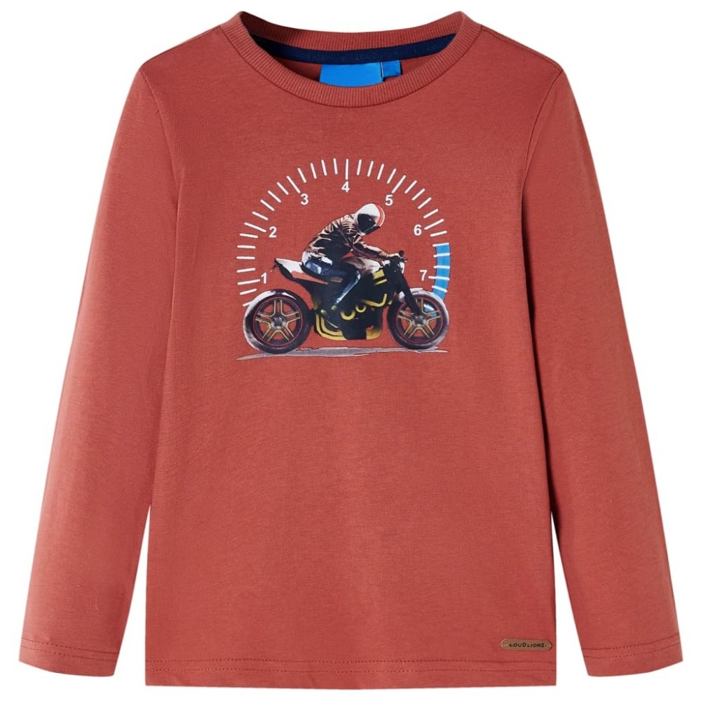 Kids' T-shirt with Long Sleeves Khaki 140