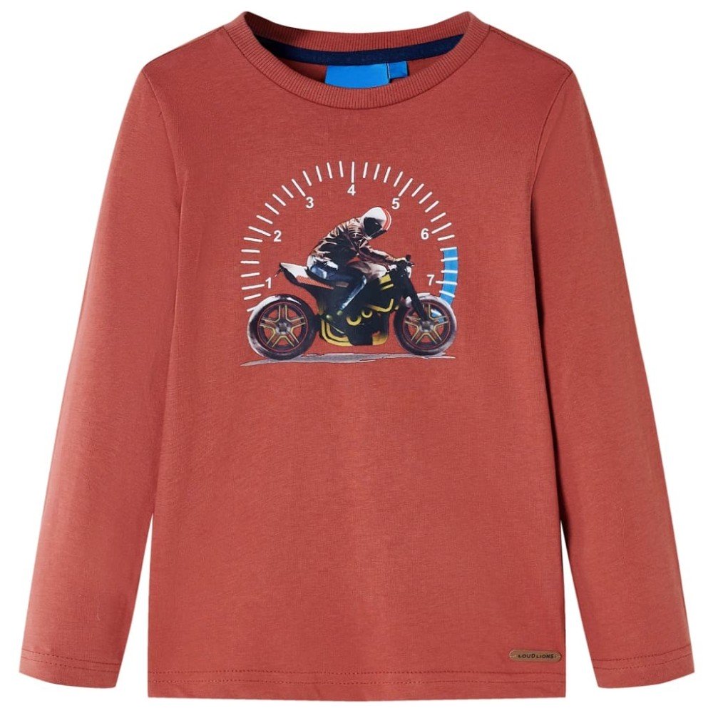 Kids' T-shirt with Long Sleeves Khaki 140