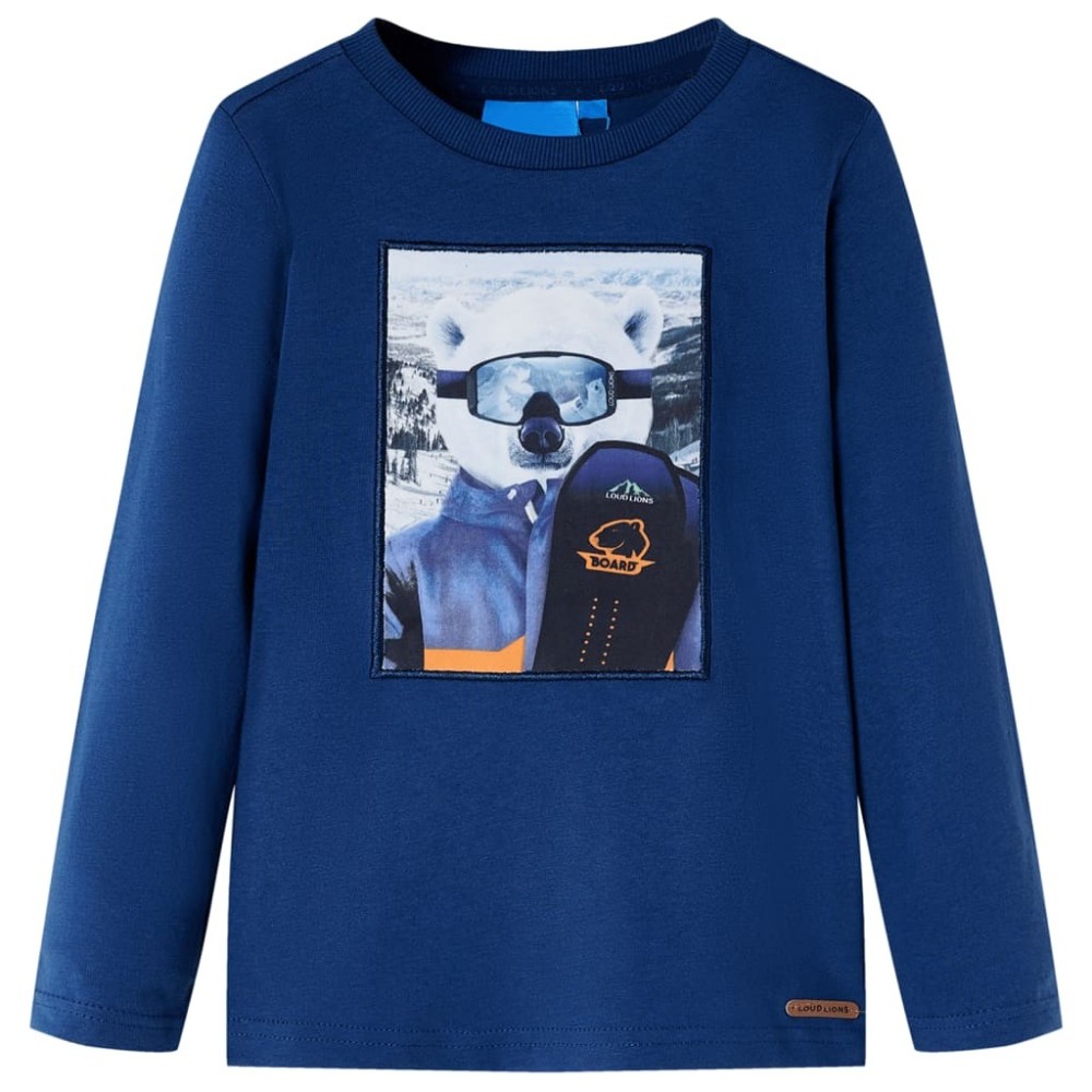 Kids' T-shirt with Long Sleeves Light Rust 92