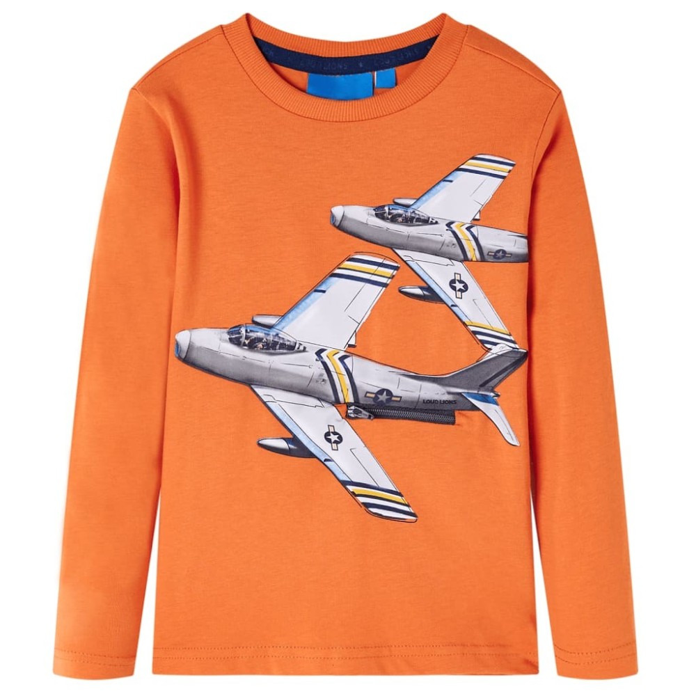 Kids' T-shirt with Long Sleeves Navy Blue 92