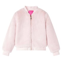 Kids' Jacket Faux Fur Soft Pink 140