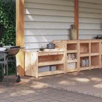 Outdoor-Küchenschränke 2 Stk. Massivholz Douglasie