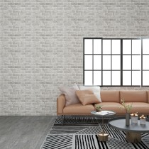 3D-Wandverkleidungen 11 Stk. Hellgrau Steinoptik EPS
